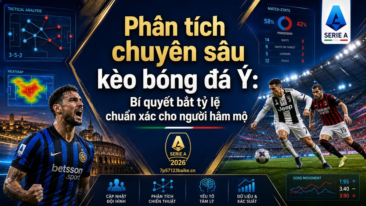 Phân tích chuyên sâu kèo bóng đá Ý: Bí quyết bắt tỷ lệ chuẩn xác cho người hâm mộ